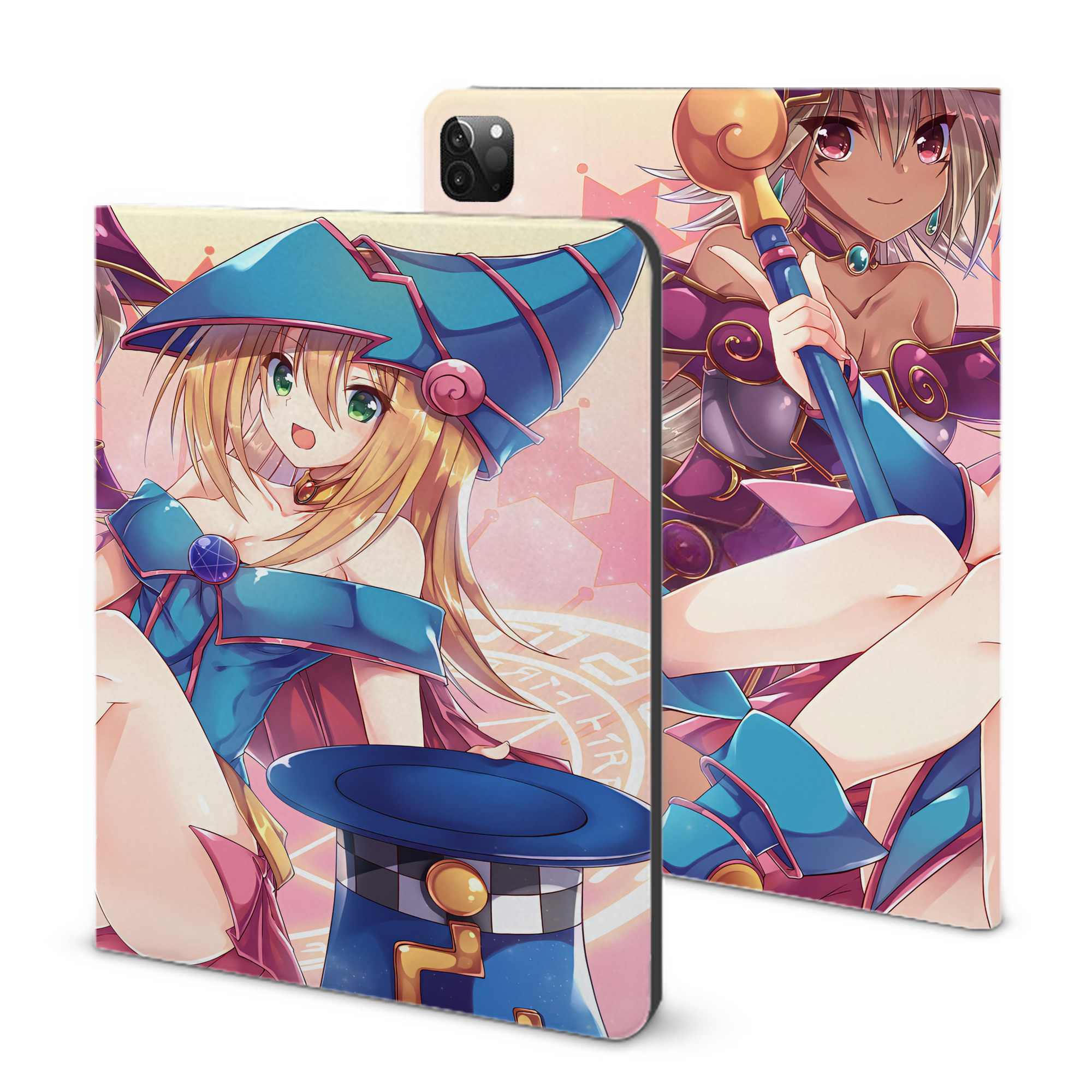 （画像用） 遊☆戯☆王 Yu-Gi-Oh! IPadケース ペンホルダー付き ブックスタイルデザイン